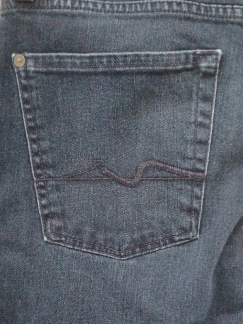 7 For all Mankind Slimmy Stretch Dark Denim Zip Fly 5 Pocket Jeans 31 - Picture 9 of 9